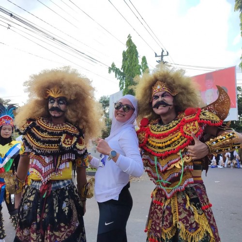 Kemeriahan Borobudur Marathon Dengan Semangat Sorak-Sorai SMA Muhammadiyah 1 Muntilan